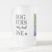 Funny in Hunde-Bier hatte ich nur ein Foto Mattglas Bierglas (Vorderseite Links)