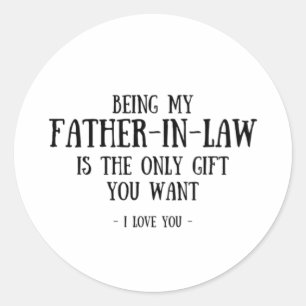 Funny in Law Geschenke, Geschenk für Schwager Runder Aufkleber