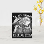 Funny in meiner Feral Bride Era 3 Raccoon Moon How Karte (Gelbe Blume)