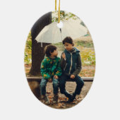 Funny In meiner Verteidigung wurde ich unbeaufsich Keramik Ornament (Hinten)