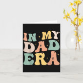 Funny In My Daddy Era Lover Groovy Retro Daddy Fat Karte (Gelbe Blume)