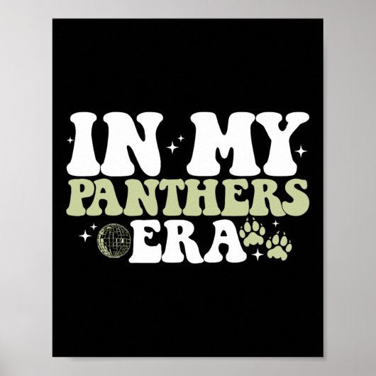 Funny In My Panthers Era Back To School Game Day  Poster (Vorne)
