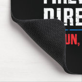 Funny Independence Day Fireworks Director I Run Yo Mousepad (Ecke)