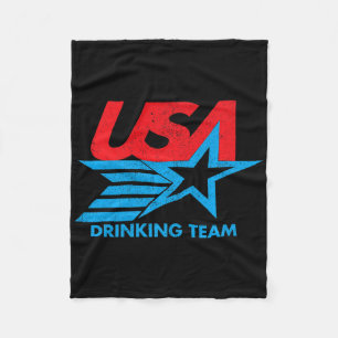 Funny Independence Day T Shirt Usa Drink Team 4 Fleecedecke