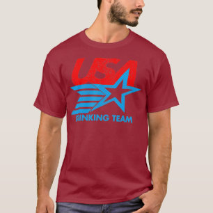 Funny Independence Day T USA Drink Team 4. T-Shirt