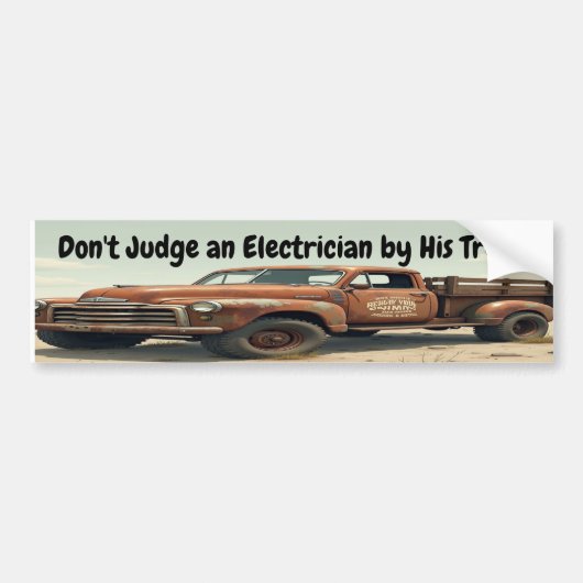 Funny Independent Tradesperson Bumper Sticker Autoaufkleber (Vorne)