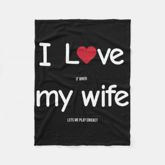 Funny Indian Pakistani Wife Husnd Quote Cricket Jo Fleecedecke