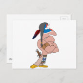 Funny Indian Postkarte (Vorne/Hinten)