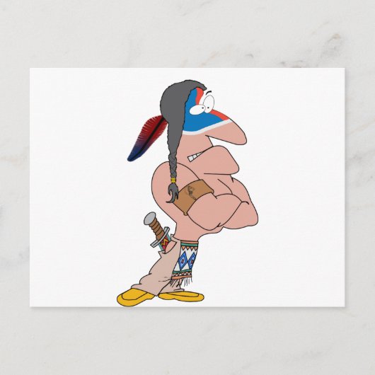 Funny Indian Postkarte (Vorderseite)