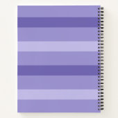 Funny Indigo Lila Colorblock Allein leiden Notizblock (Rückseite)