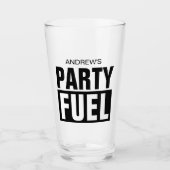 Funny individuelle Name Biergläsergeschenk für Par Glas (Vorderseite)