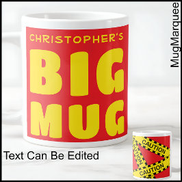 Funny Individuelle Name Big Tasse Kaution Tape 003