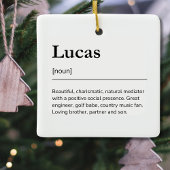 Funny Individuelle Name Familienurlaub Minimalisti Keramikornament