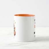 Funny Individuelle Name Orange Coffee and Cat Tasse (Zentrum)