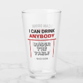 Funny individuelle Name Pint Glas (Rückseite)