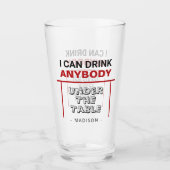 Funny individuelle Name Pint Glas (Vorderseite)