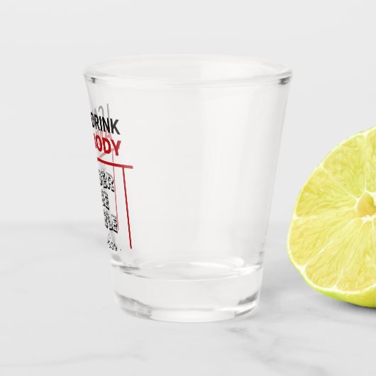 Funny individuelle Name Shooting Glas (Rechts)