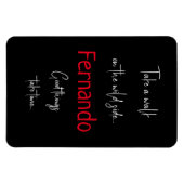 Funny Individuelle Name Spaziergang auf der Wilden Magnet (Horizontal)