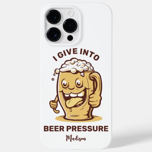 Funny Individuelle Name & Text Beer Case-Mate iPhone Hülle (Rückseite)