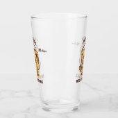 Funny Individuelle Name & Text Beer Glas (Links)