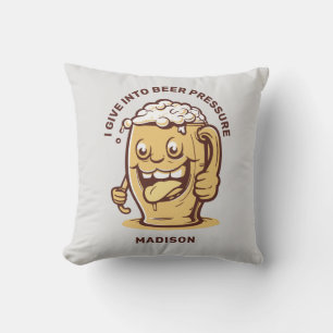 Funny Individuelle Name & Text Beer Kissen
