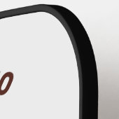 Funny Individuelle Name & Text Beer Pickleball Schläger (Linke Seite)