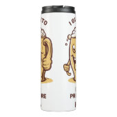 Funny Individuelle Name & Text Beer Thermosbecher (Rückseite)