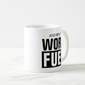 Funny individuelle Name Work Fun Kaffee Tasse Gesc (VorderseiteRechts)