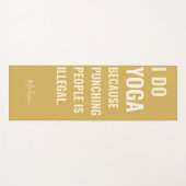 Funny individuelle Name zweiseitige Yogamattel Yogamatte (Vorderseite (Horizontal))