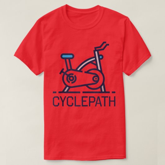 Funny Indoor Cycling Spinning Class Cyclepath T-Shirt (Design vorne)
