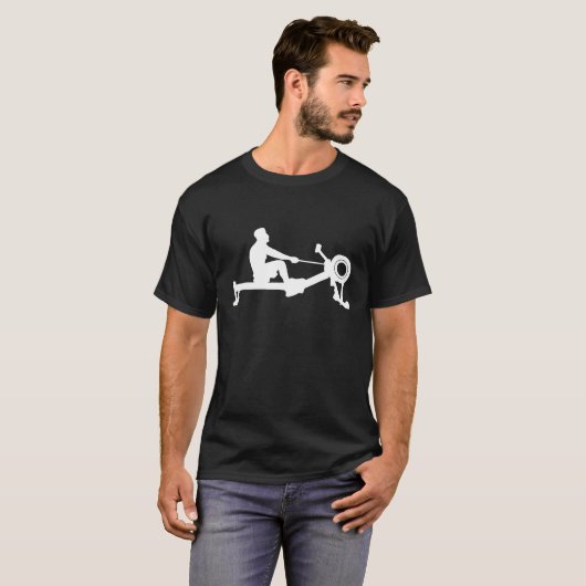 Funny Indoor Rowing Machine Workout Rower Geschenk T-Shirt (Vorne ganz)