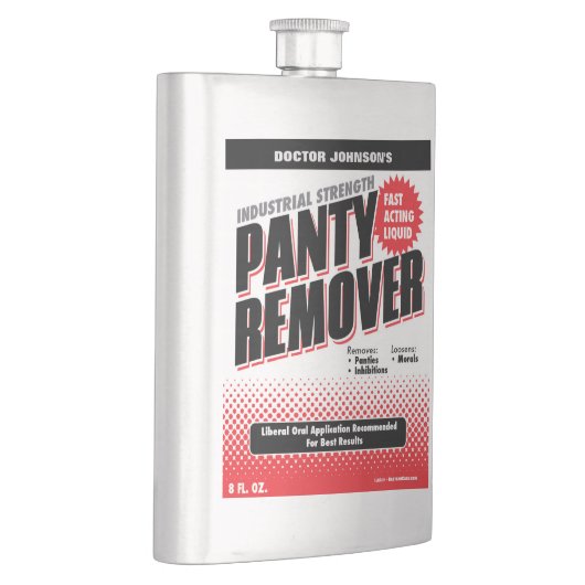 Funny Industrial Panty Remover Gag Geschenk Flachmann (Rechts)
