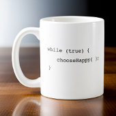 Funny Infinite Loop Wählen Sie Happy Programmer Kaffeetasse