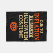 Funny Inflation Halloween Costume Couple Matching  Fleecedecke (Vorderseite (Horizontal))