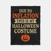 Funny Inflation Halloween Costume Couple Matching  Fleecedecke (Vorderseite)