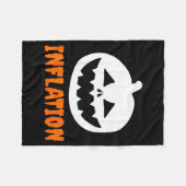 Funny Inflation Halloween Costume Couple Matching  Fleecedecke (Vorderseite (Horizontal))