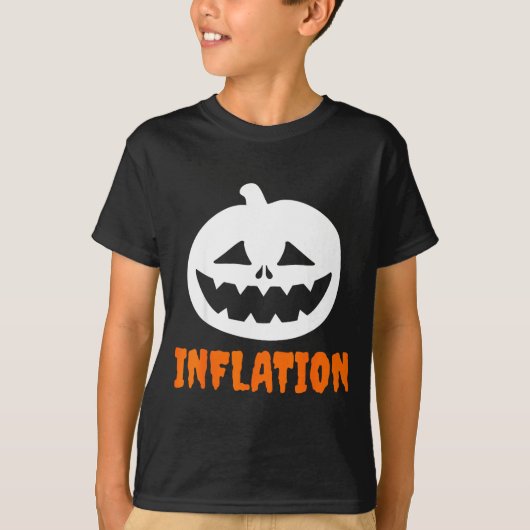 Funny Inflation Halloween Costume Couple Matching  T-Shirt (Vorderseite)