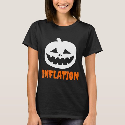 Funny Inflation Halloween Costume Couple Matching  T-Shirt (Vorderseite)