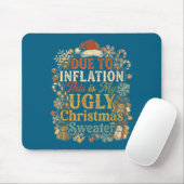 Funny Inflation Ugly Christmas Sweater Retro Vinta Mousepad (Mit Mouse)