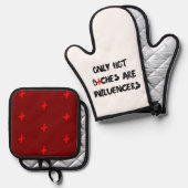 Funny Influencer Quote Gift For Home Decor  Ofenhandschuh & Topflappen-Set (Vorderseite/Rückseite)