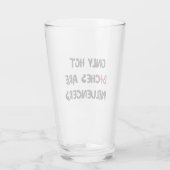 Funny Influencer Quote Glass For Home Decor Glas (Rückseite)