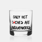 Funny Influencer Quote Whiskey Glass Home Decor Whiskyglas (Vorderseite)
