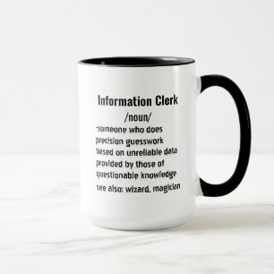Funny Information Clerk Definition Geschenke Tasse