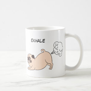 Funny Inhale Exhale Dog Kaffeetasse