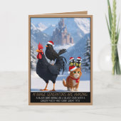 Funny innuendo Christmas Karte (Vorderseite)