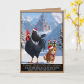 Funny innuendo Christmas Karte (Gelbe Blume)