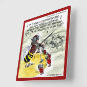 Funny Insekt Nightclub Singer Wall Clock Quadratische Wanduhr (Winkel)