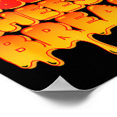 Funny Insert Cheesy Bread Meme Humor Food Lovers  Poster (Ecke)