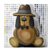 Funny Inspector Keramik Tile Fliese (Vorderseite)