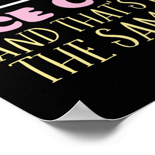 Funny Inspiration Ice Creme Life Zitat Sommer Poster (Ecke)